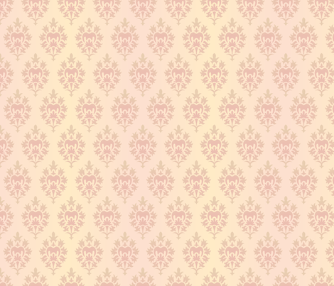 Damask Wallpaper Design fabric by diane555 on Spoonflower - custom fabric