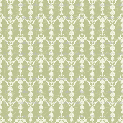 Pretty Green Damask Design