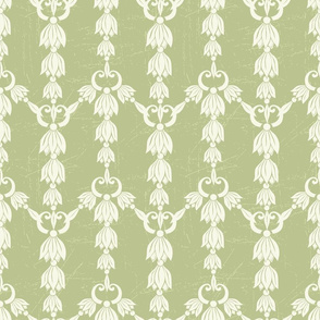 Pretty Green Damask Design