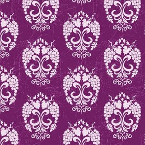 Damask Style Purple Grapes