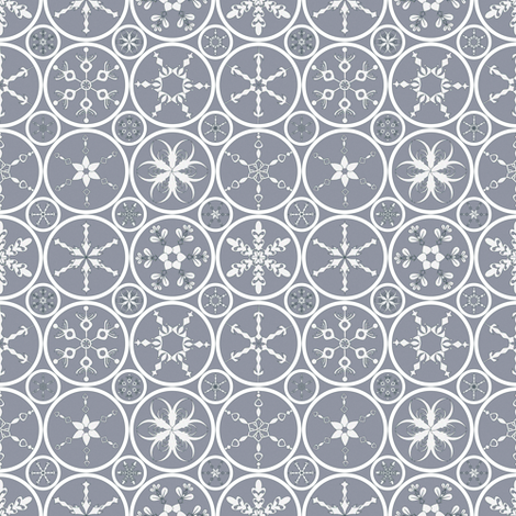 Purple-Snowflake fabric by mag-o on Spoonflower - custom fabric