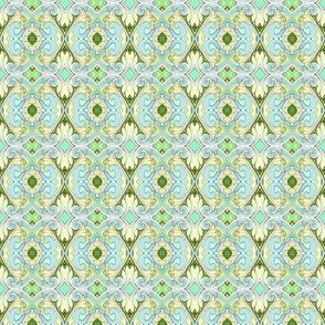 HexaGone But Not Forgotten (in mint and fleur des paisley)