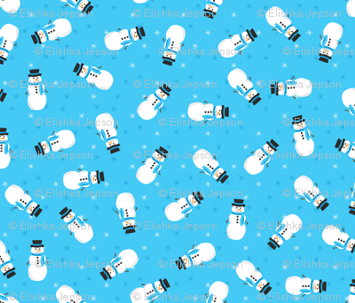 Pop Snowmen (Blue)