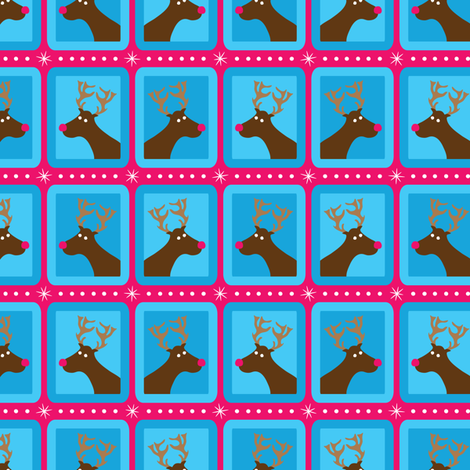 Pop Reindeer fabric by robyriker on Spoonflower - custom fabric