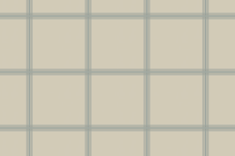 french feed sack plaid charcoal fabric by littlerhodydesign on Spoonflower - custom fabric