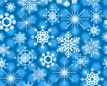Snowflakes in Blue