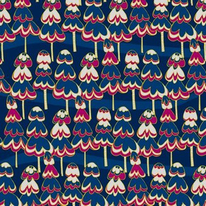 Joyful Pine Trees - Navy
