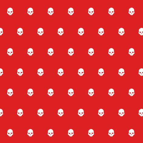 Skull Dot 3 fabric by jadegordon on Spoonflower - custom fabric