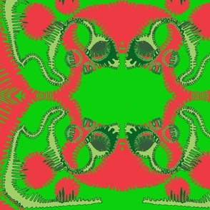 "organic-a" with Red and Green