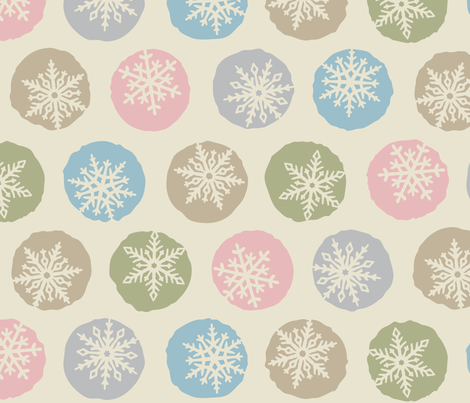 Snowflakes fabric by fattcheese on Spoonflower - custom fabric