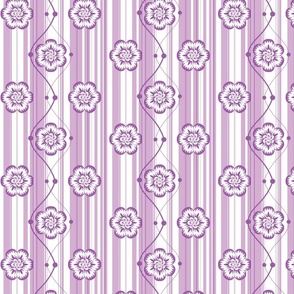 Monochrome floral - Purple