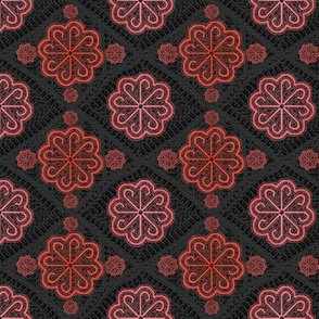 pink pinwheel lace