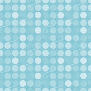 Snowflake Dots and Swirls