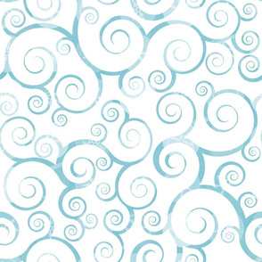 Snow Swirls White 