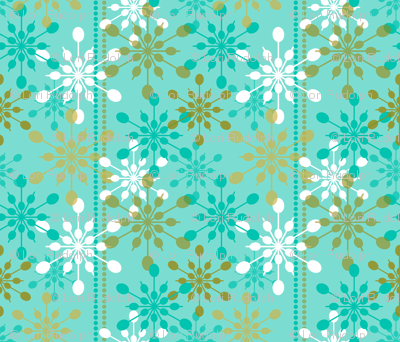 Snowfall ~ on holiday blue
