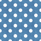 Vintage Cobalt Polka Dots