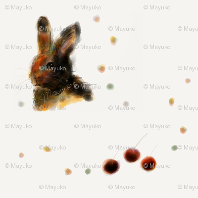 Bunny and Cherries