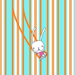 Happy go lucky - stripe (blue)