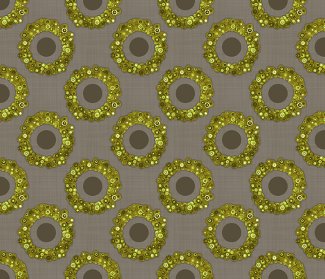 Button Wreath - Vintage Green