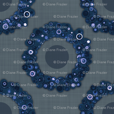 Button Wreath - Navy