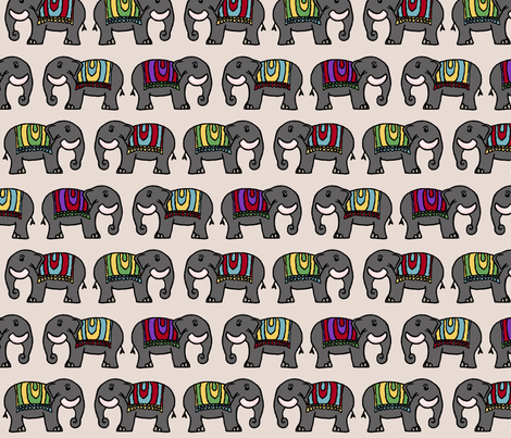 Circus Elephants fabric by pond_ripple on Spoonflower - custom fabric