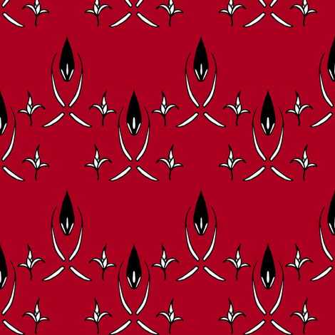 Abstract Floral fabric by pond_ripple on Spoonflower - custom fabric