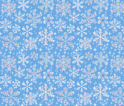snowflakes_1 fabric by stella12 on Spoonflower - custom fabric