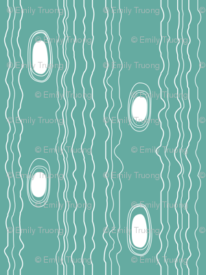 Modern Woodgrain Turquoise
