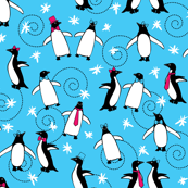 Penguins Puttin' On the Ritz (Turquoise)