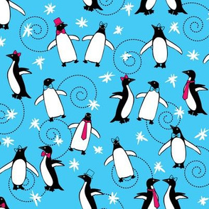 Penguins Puttin' On the Ritz (Turquoise)