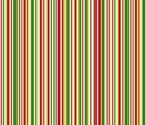 Red Green & Gold Christmas fabric by muddyfur on Spoonflower - custom fabric