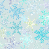 snowflakes - icy colorway