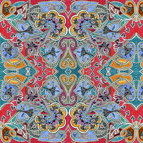 My Tangled Valentine fabric by edsel2084 on Spoonflower - custom fabric
