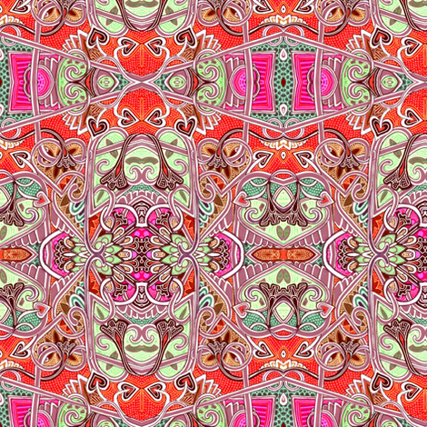 Whispers in Hindi fabric by edsel2084 on Spoonflower - custom fabric