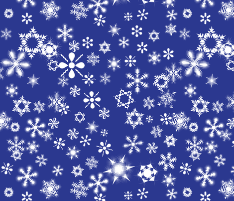 snowflakes3 fabric by wordfabric on Spoonflower - custom fabric