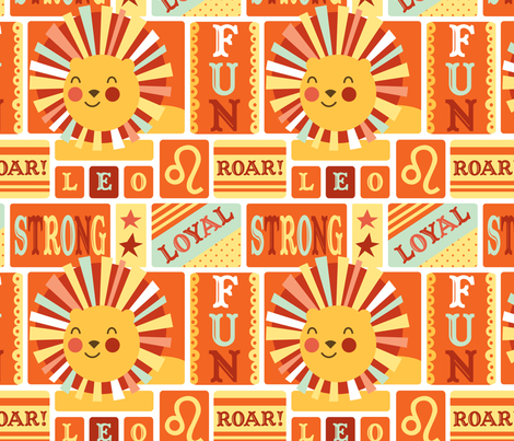 Leo  fabric by amel24 on Spoonflower - custom fabric