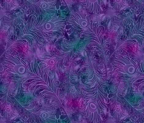 batik_peacock001 fabric by fabricfantasy on Spoonflower - custom fabric