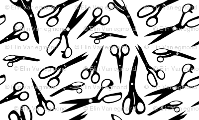 black scissors