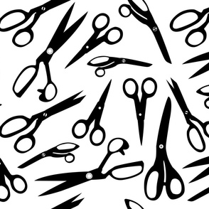 black scissors