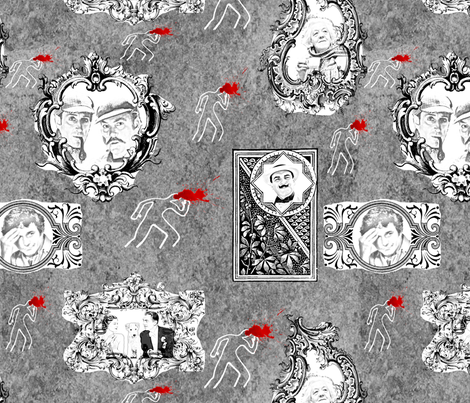 MURDER fabric by elarnia on Spoonflower - custom fabric