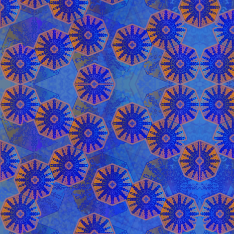interplanetary octagons fabric by y-knot_designs on Spoonflower - custom fabric