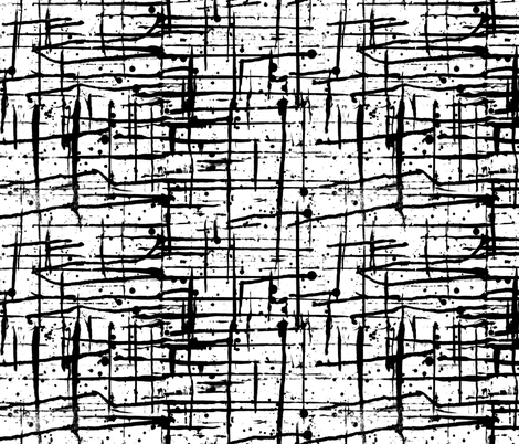 Ink Splatter II. Black and White fabric by pond_ripple on Spoonflower - custom fabric