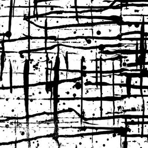 Ink Splatter II. Black and White