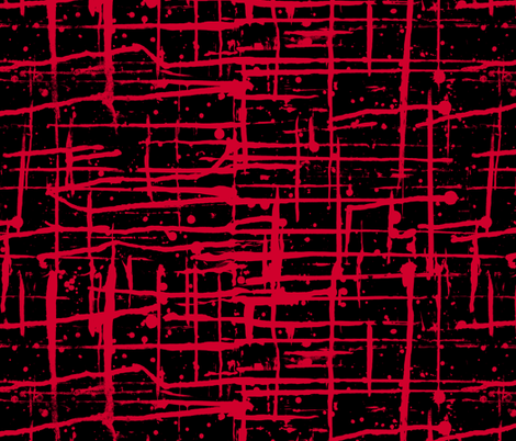 Ink Splatter II. Red and Black fabric by pond_ripple on Spoonflower - custom fabric