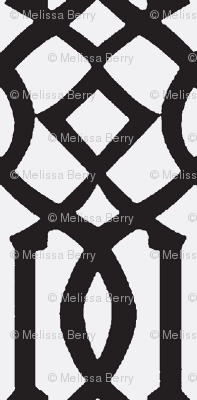 Imperial Trellis-Black Reverse-Large