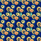 Blue Sunflowers Van Gogh (smaller version)