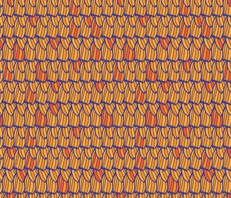 Boho Petals (Orange) fabric by robyriker on Spoonflower - custom fabric
