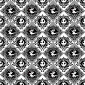 Jack Damask Gray Nightmare Before Christmas