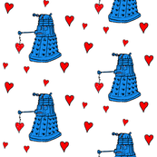 Doctor Who Inspired Daleks and Hearts