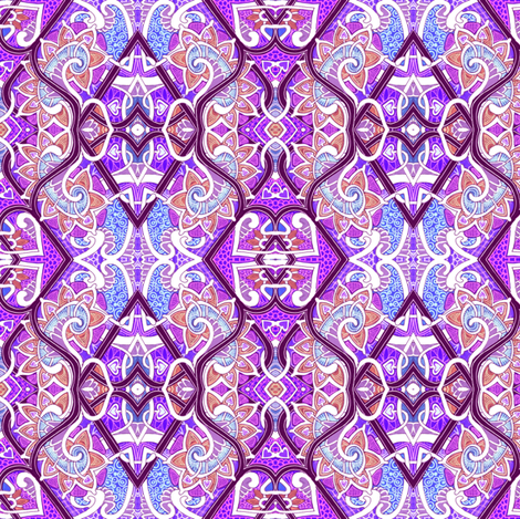 Retro Bubble Vertical Meander fabric by edsel2084 on Spoonflower - custom fabric